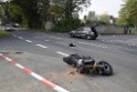 Schwerer Krad PKW Unfall Koeln Muelheim Am Springborn Cottbuserstr P007